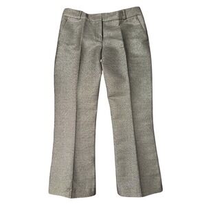 Kiltie Florette Metallic Gold Cropped Trousers Women's Size 40 (IT) / 06 (US)